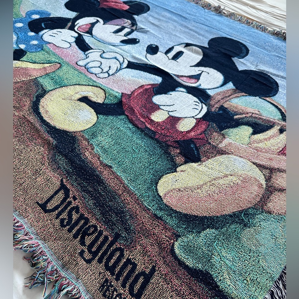Disneyland Resort Mickey and Minnie Throw Blanket - Multicolor